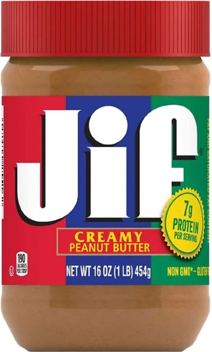 Jif Creamy Peanut Butter USA - pindakaas met vers geroosterde pinda's - 454g