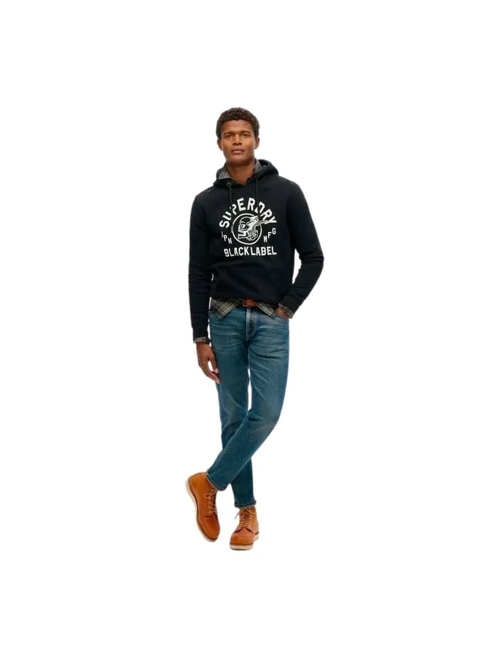 Superdry herensweatshirt uit de Black Label-collectie