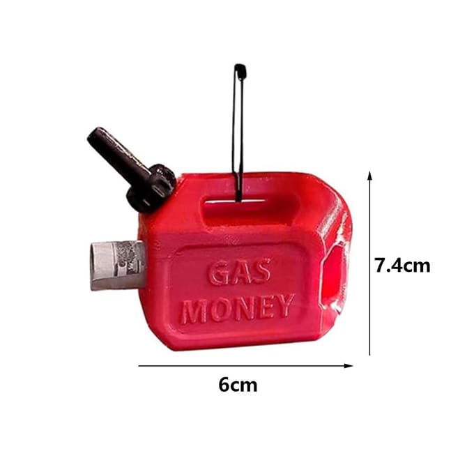 5 stks/set Rode Grappige Gas Kan Geld Houder Ornament Voor Kerstboomversieringen red