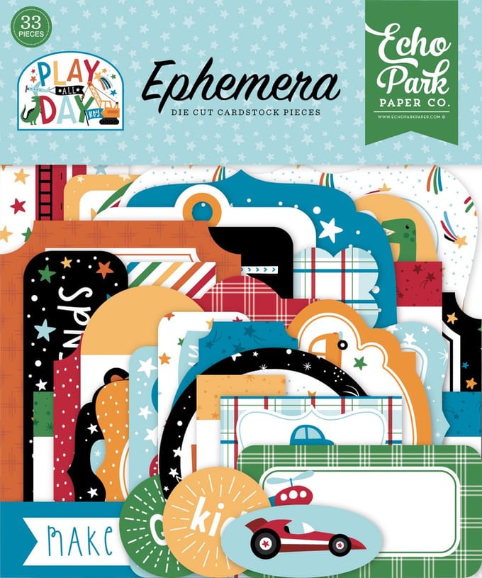 Echo Park Play All Day Boy Ephemera (PAB269024)