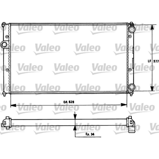 Radiator, motorkoeling VALEO 731265