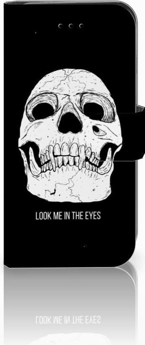 Telefoonhoesje met Naam iPhone 7 | 8 | SE (2020) | SE (2022) Skull Eyes