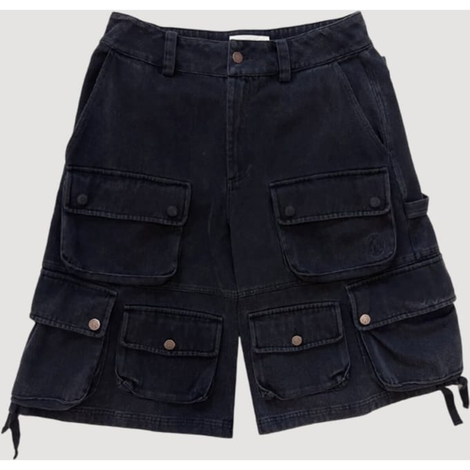 Vrachtshorts gewassen Blk