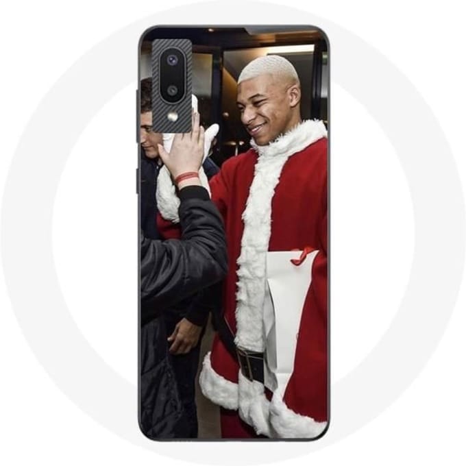 Coque pour Samsung Galaxy A02 Mbappé Foot Joyeux noël