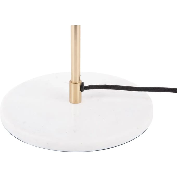 Leitmotiv Tafellamp Waved Dome - Geel - 30x30x56cm - Modern