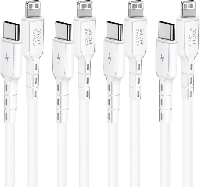 Oplaadsnoer geschikt voor iPad - Lightning naar usb C - Snellader kabel - Oplaadkabel - 1m - 4 stuks