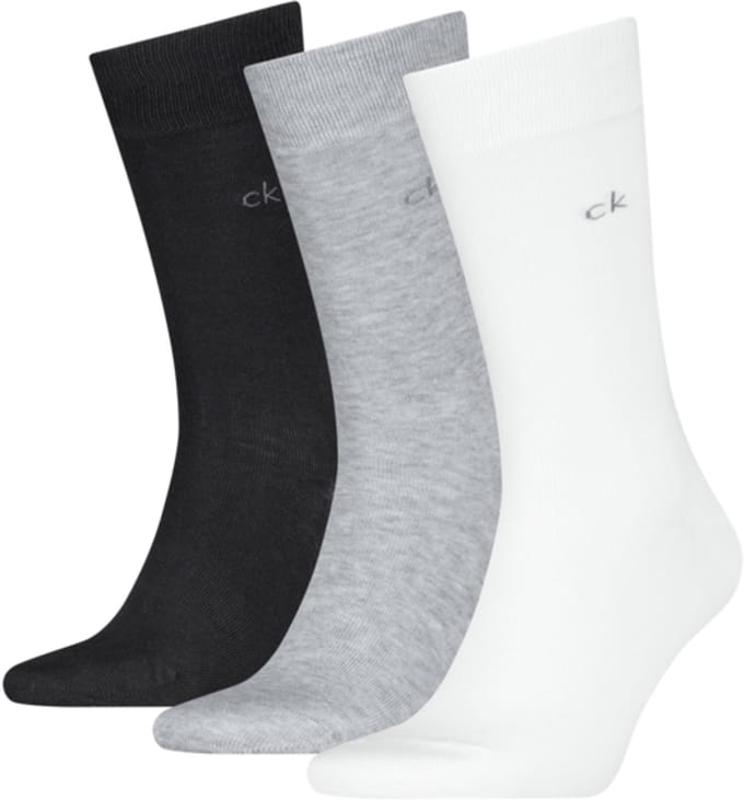 Calvin Klein Herensokken Classic 3-Pack White / Grey / Black