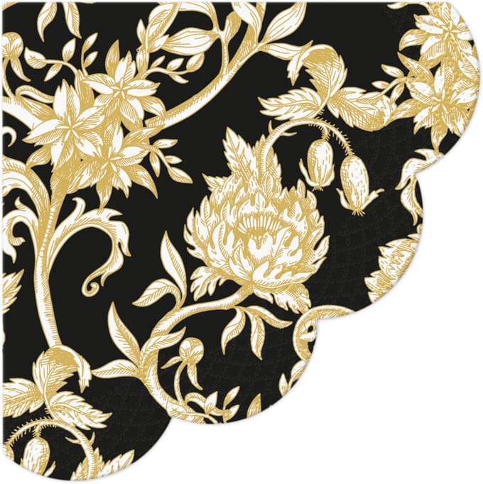 Ronde servetten Baroque Flowers - PAW Decor - 32 cm