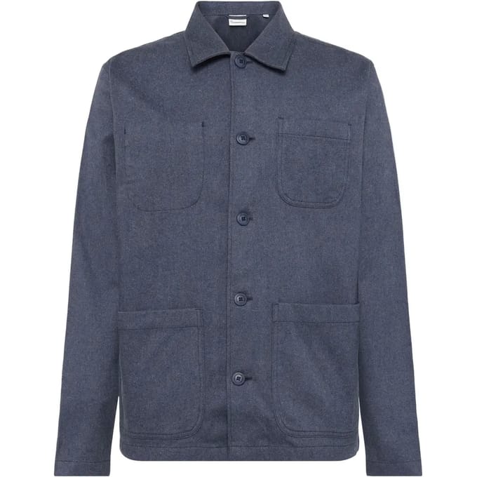 Lange mouwen flanellen overshirt KnowledgeCotton Apparel