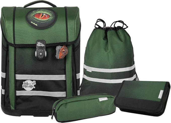 McNeill Schooltas Ergo Perfecto Schoolbag Set 5-delig Gradient Gras Groene