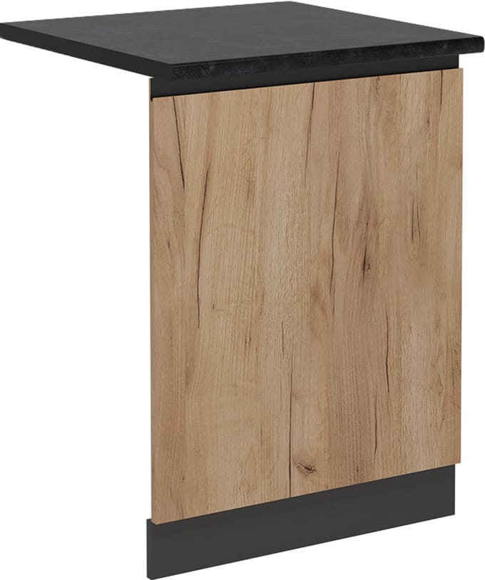 Vicco R-Line Vaatwasserfrontpaneel – 60 cm, WB Antraciet Krachtige eik goud