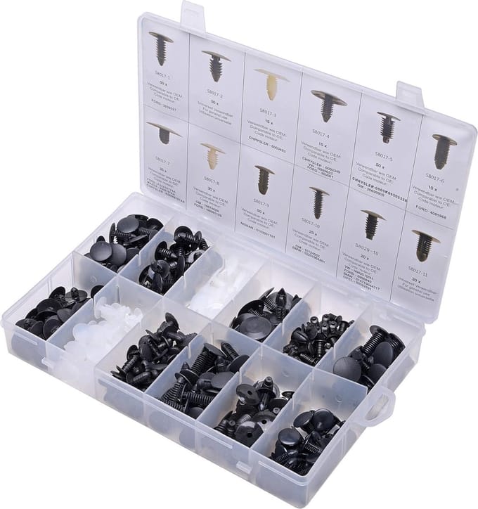 SW-Stahl S8017 kabelboomclip assortiment, 340 stuks