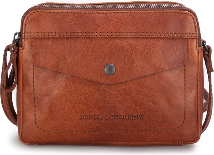 Leren Crossbodytas - Hawaii - Brandy Cognac
