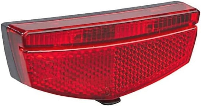 Achterlicht LED 10 Lux Rood/Zwart voor Fietsen