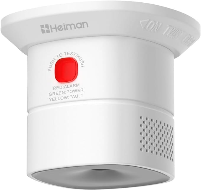 Koolmonoxidemelder met 10 Jaar Batterij- en Sensorlevensduur, Testknop, EN50291 Gecertificeerd