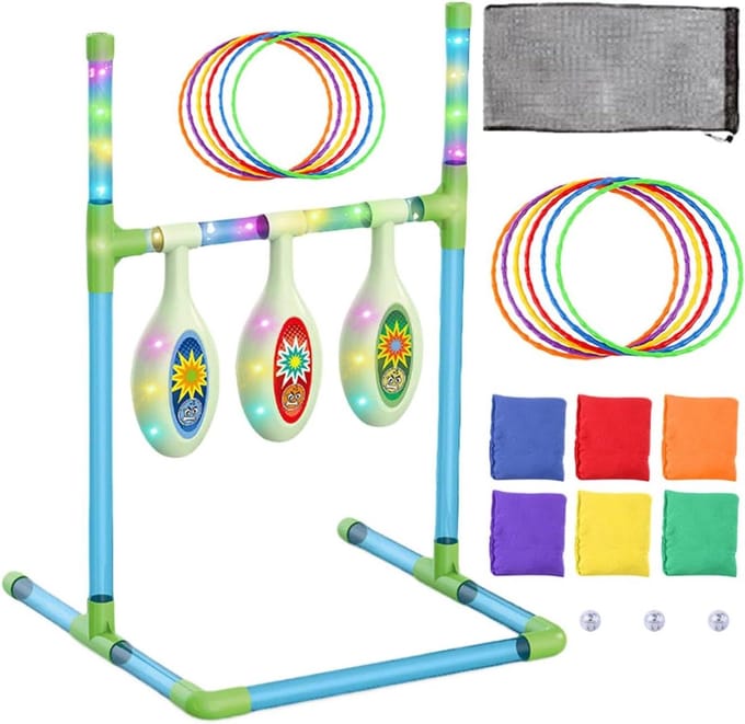 Bonen Zak Gooi Spel - Interactief Speelgoed - Buiten Spel - LED Verlichting - 41 x 19 x 13 cm