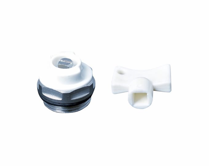 Radiatorconnect manuele ontluchter 1/2" met sleutel