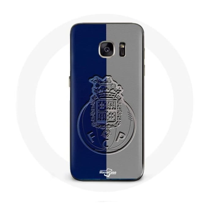 Coque - MANIACASE - Samsung Galaxy S6 - Souple - Bleu et gris - Protection et décoration