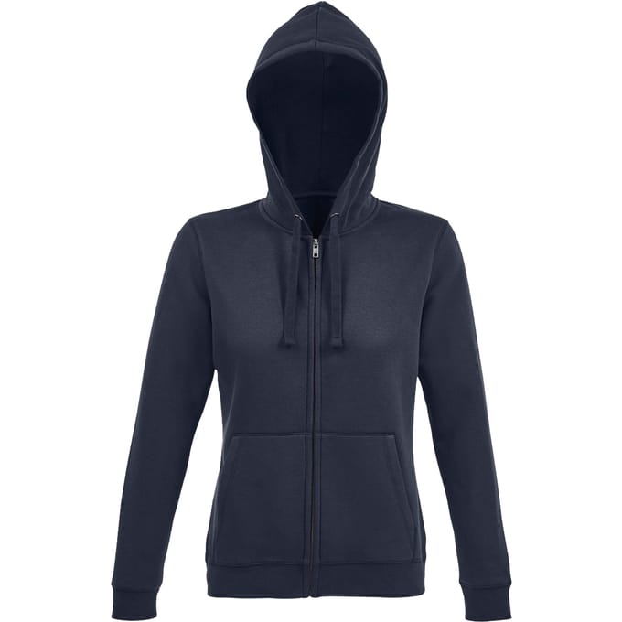 SOLS Dames/Dames Spike Full Zip Hoodie (Franse marine)