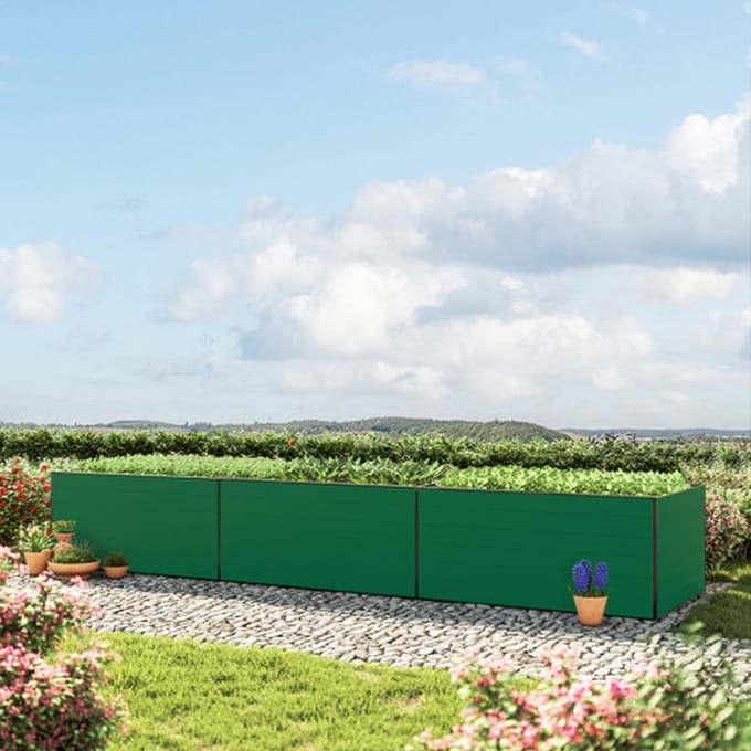490 x 77 x 77 cm Moestuinbak Kingsize Daniela, Groen