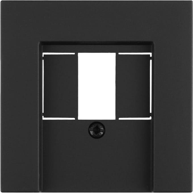 Gira E2 afdekplaat - TAE/USB - zwart