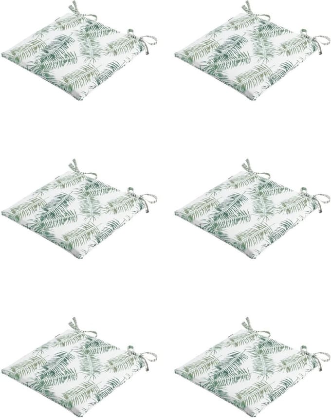 Madison - Zitkussen - Universeel - 6st - 46x46cm - Outdoor Flora Green