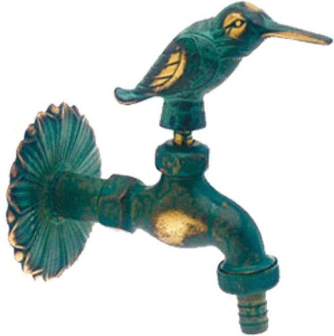 Bonfix Luxe tapkraan - nostalgische kraan - vogel - groen