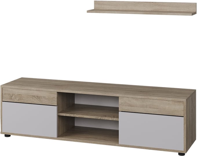 Vicco Berno Woonwand – 2 delen Sonoma/Wit