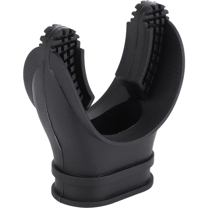 Duik Snorkel Siliconen Bijtmondstuk Mondstuk Duikuitrusting Accessoire black