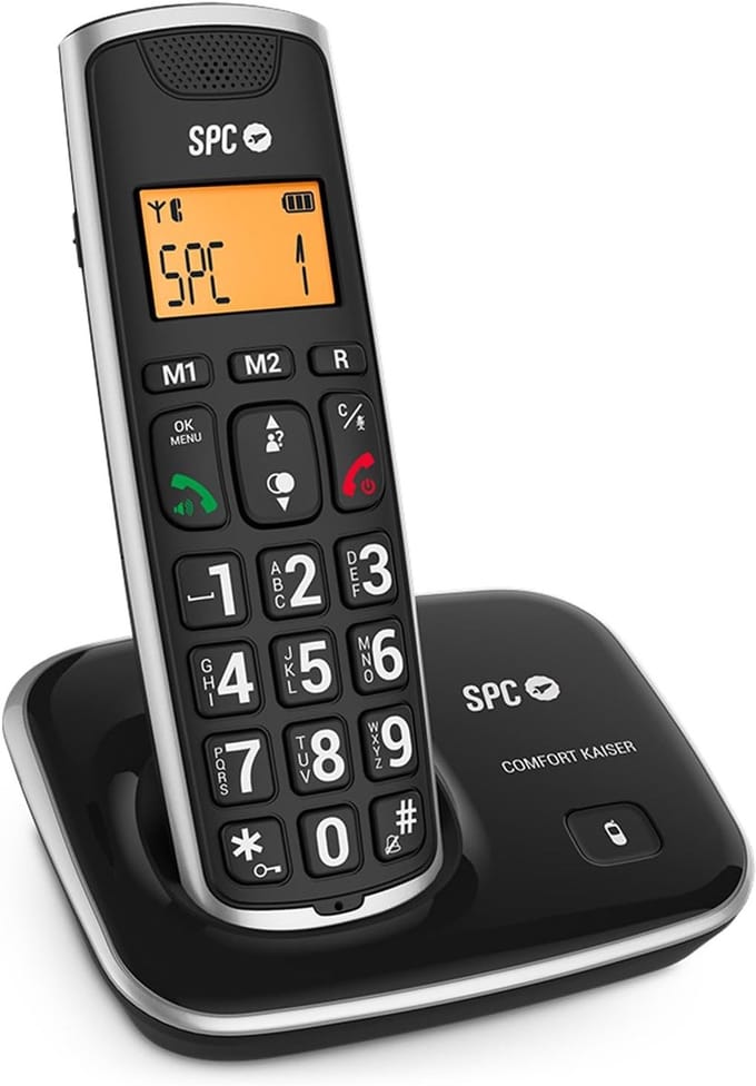 Draadloze Vaste Telefoon voor Senioren met Extra Groot Toetsenbord en Versterkt Geluid