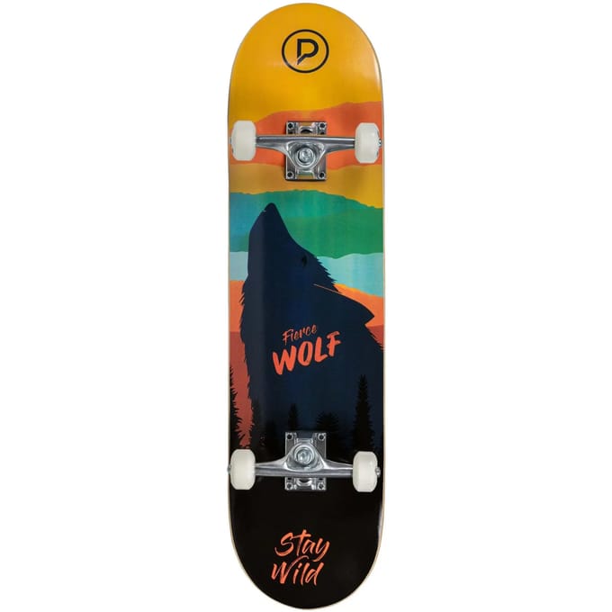 Skateboard Playlife Fierce Wolf