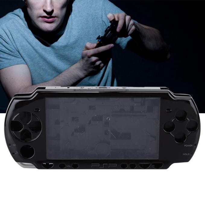 Vervangende ABS Materiaal Host Game Console Shell met Schroevendraaier voor PSP2000 Console Zwart zwart