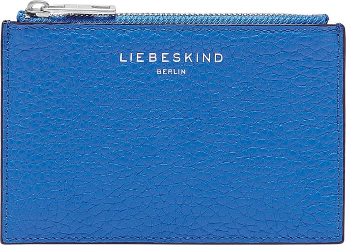 LIEBESKIND BERLIN Leren Kaarthouder Lora Heavy Pepple Star Card Holder Pool Blauw