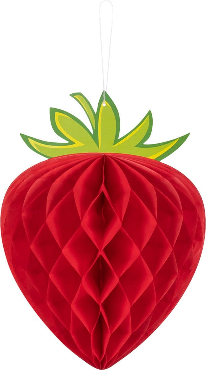 Boland - Honingraatdecoratie Aardbei (21 x 29 cm)