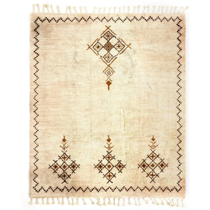 Vloerkleed Berber handgemaakt wol | Hadorn
