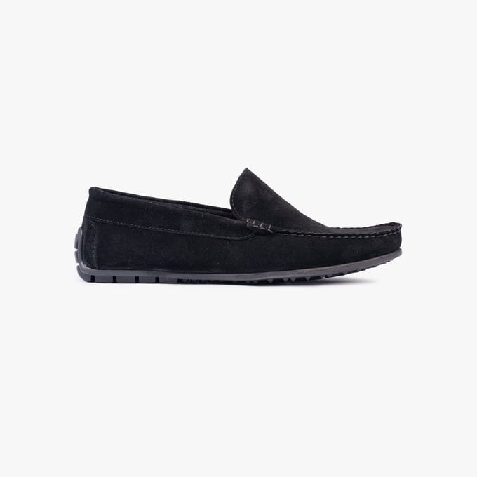 Omnio bengt loafers heren zwart suède