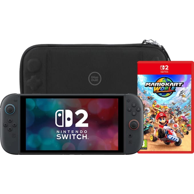 Nintendo Switch 2 + Mario Kart World + BlueBuilt beschermhoes