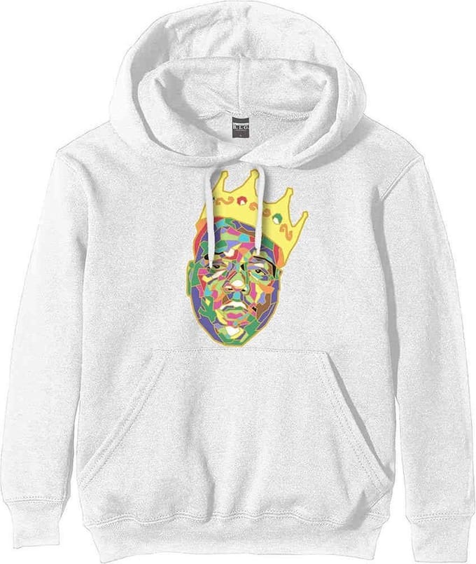 Biggie Smalls - Crown Hoodie/trui - M - Wit