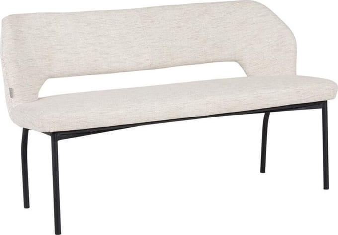 MUST Living eetkamerbank Bloom - 86x190x57 cm - Bouclé naturel