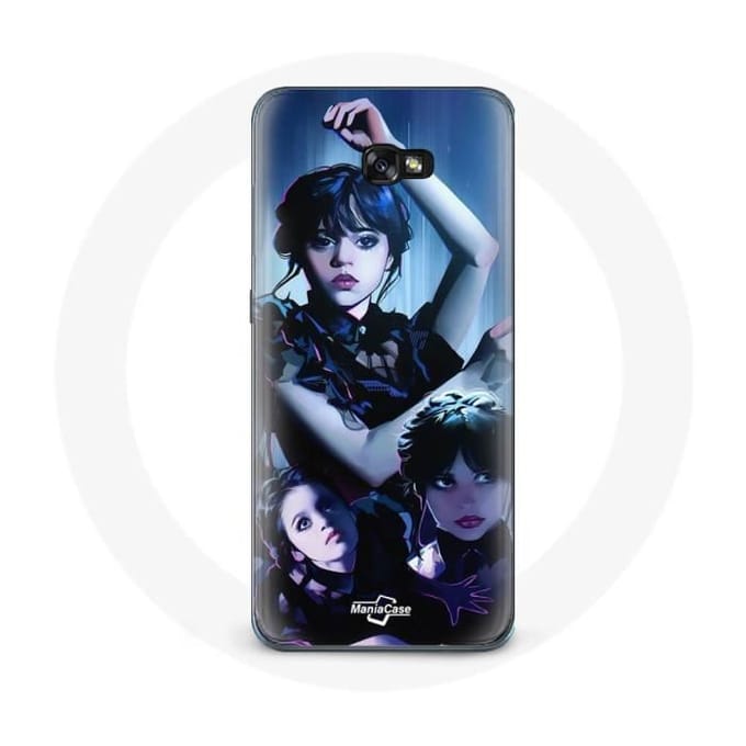 Coque - Maniacase - Samsung Galaxy A3 2017 - Noir - Mercredi Addams - Souple noir