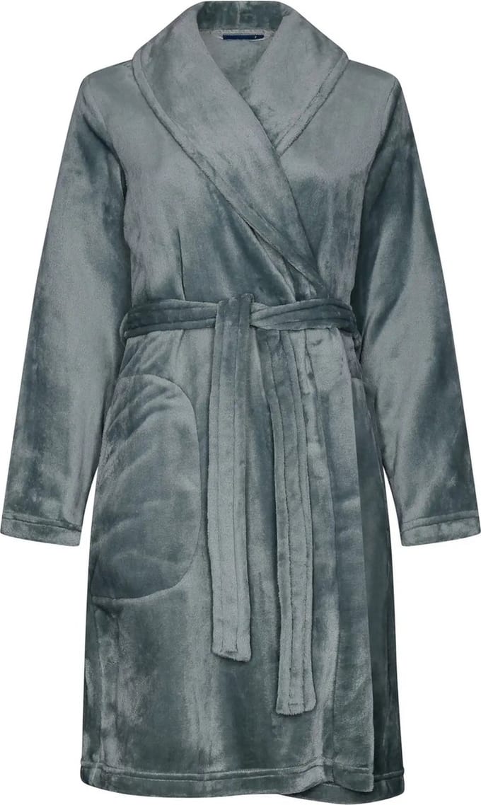 Pastunette Badjas - Mellow - Groen - Fleece - Maat M