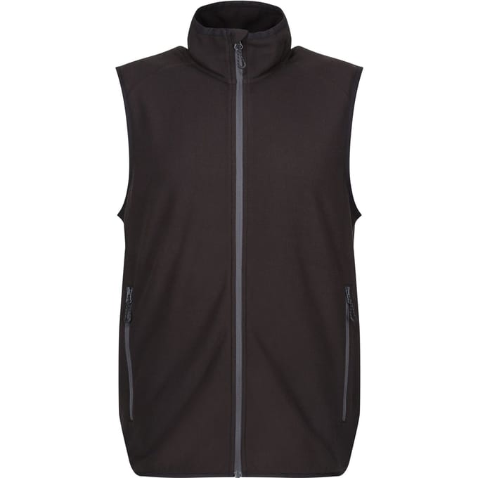 Regatta Heren Navigate Fleece Gilet (Zwart/Seal Grijs)