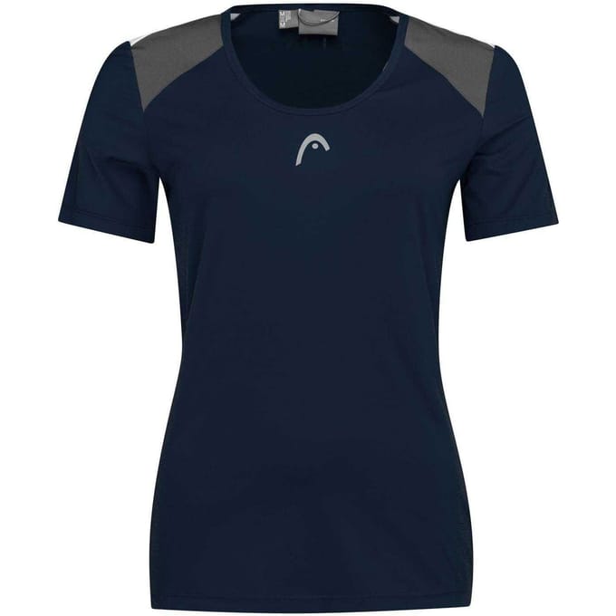 Head Dames/Dames Club 22 Tech T-shirt (Donkerblauw)