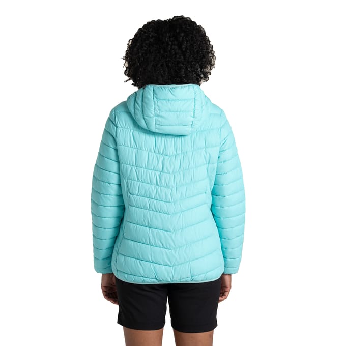 Craghoppers Dames/Dames Compresslite IX geïsoleerd jack met capuchon (Aqua lucht)