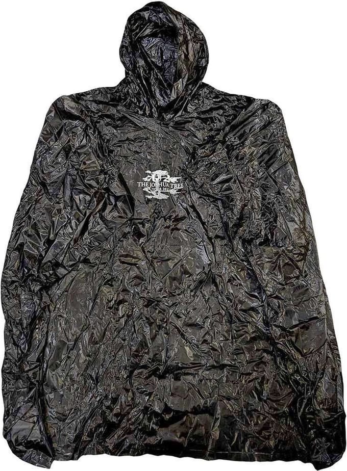 U2 - Joshua Tree Tour Regenponcho - Zwart