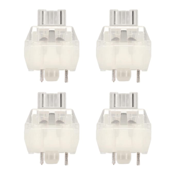 45 pièces Interrupteurs mécaniques linéaires pour clavier Rétroéclairé Étanche Hot-swappable Interrupteur de clavier DIY TTC Ice Quiet V2