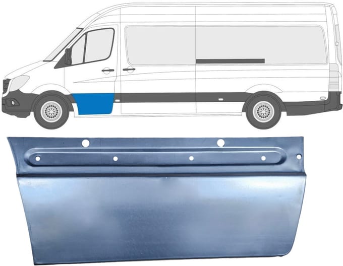 Reparatiepaneel voor deur voor Mercedes Sprinter 2006-2018 / Links