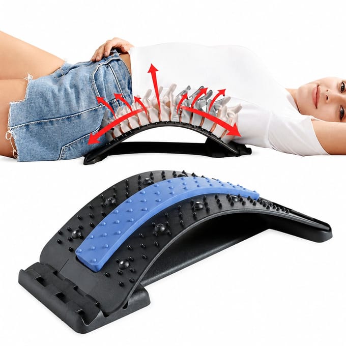 Rugstretcher en lendensteun voor massage en pijnverlichting