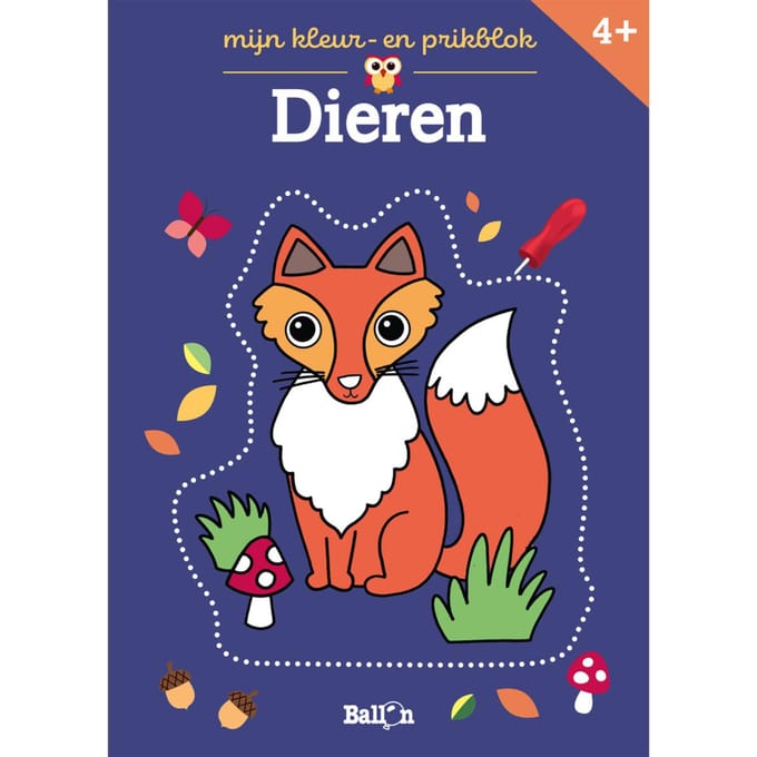 Dieren - Kleur- En Prikblokken