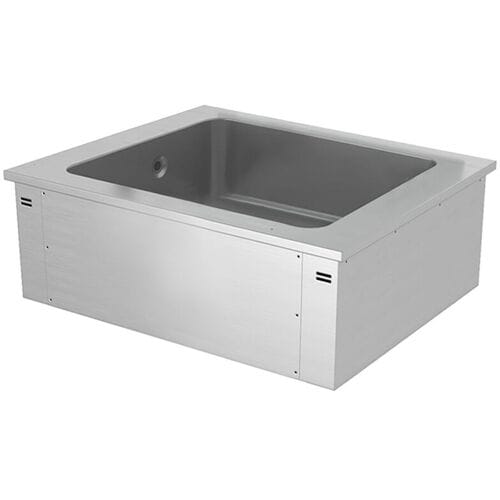 GGM Gastro Einbau Eiswanne - 800mm - 2x GN 1/1 - 90 Liter Zilver
